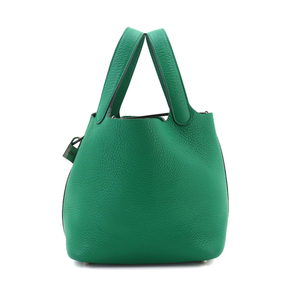 Piko Hermes Picotin Lock PM handbag, made of Taurillon Clemence leather in Ve...